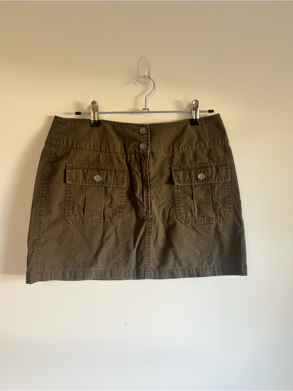 Olive Green Cargo Mini Skirt Calvin Klein